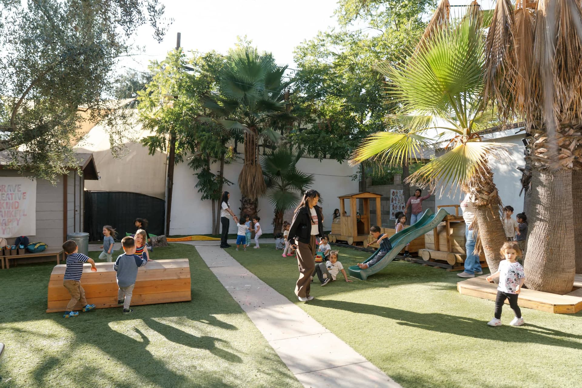 Outdoor yard at The Modern Schoolhouse